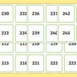 200 300 On Square Number Cards