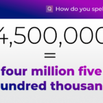 4500000 In Words How To Spell The Number 4500000 In English