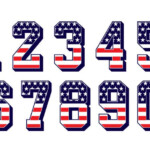 American Flag Numbers Etsy UK