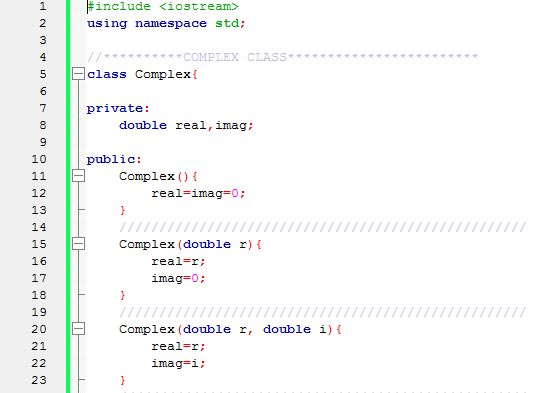 C Program For Complex Numbers Using Class C Programming Tutorial 