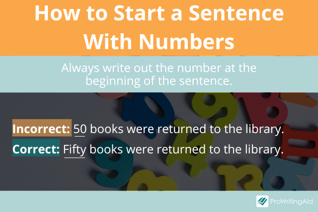 Can You Start A Sentence With A Number