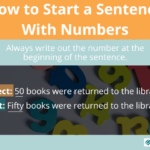 Can You Start A Sentence With A Number