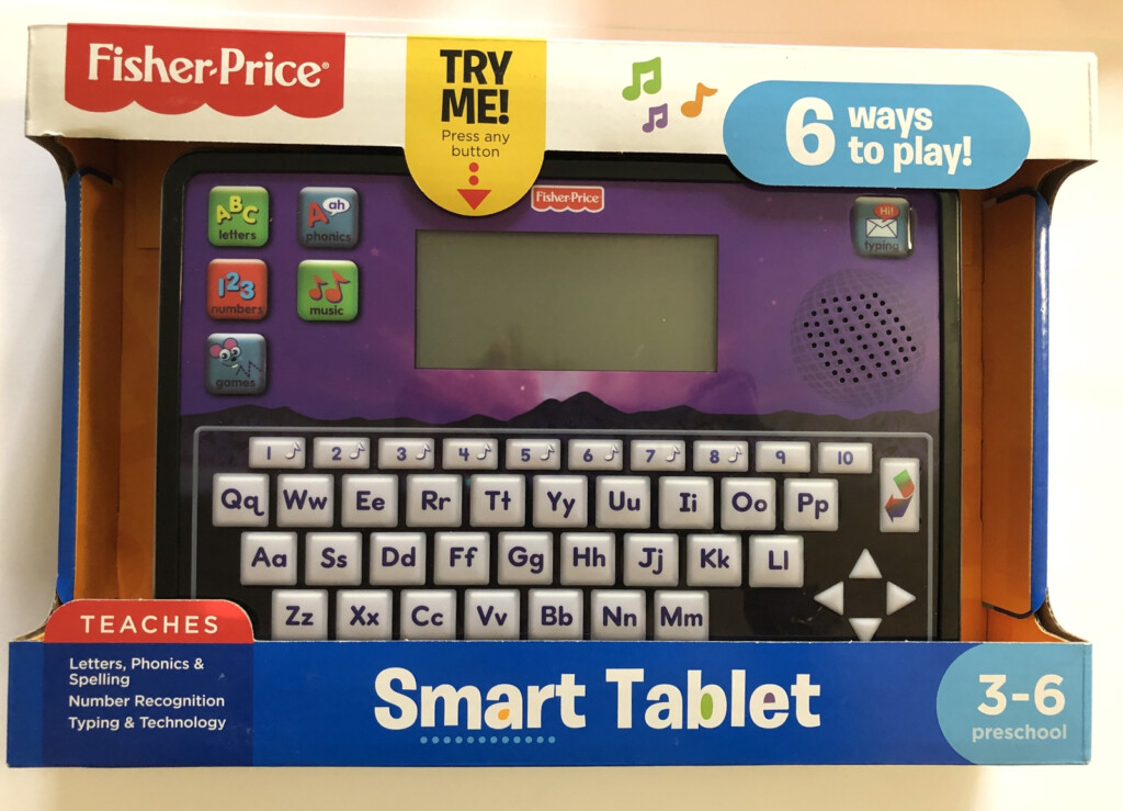 Fisher Price Fun 2 Learn Smart Tablet Teaches Letters Spelling Numbers 