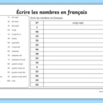 French Numbers Worksheet Elementary Twinkl Canada