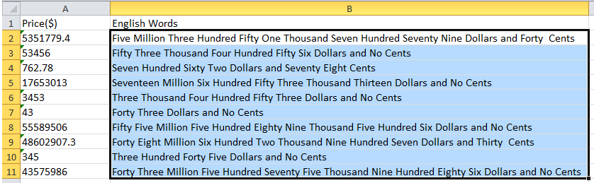 How To Quickly Convert Currency Numbers To Words In Excel 