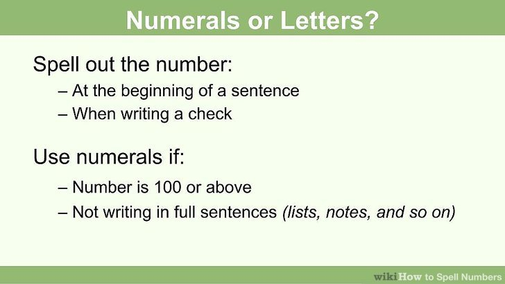 How To Spell Numbers 15 Steps with Pictures WikiHow