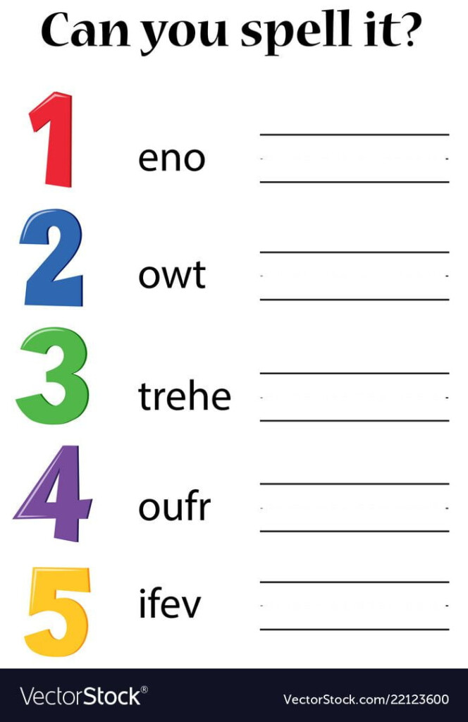 How To Spell Numbers In Words Worksheets WorksheetsCity