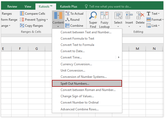 How To Spell Out Or Convert Numbers To English Words In Excel 