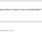 How To Spell Page Numbers Instead Of Using Digits In A Page numbering