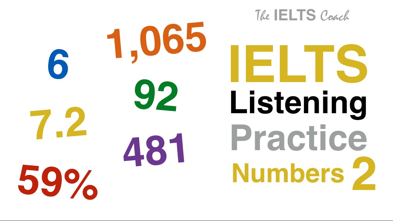 IELTS Listening Practice Numbers 2 YouTube