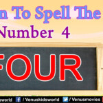 Learn To Spell The Number 4 YouTube