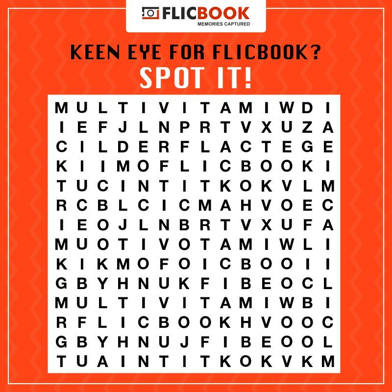  MidWeekBuster How Many Times FlicBook Is Spell Out In The Grid Below 