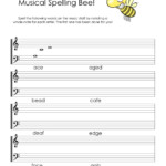 Musical Spelling Bee Elementary Music Teacher Piano Teaching