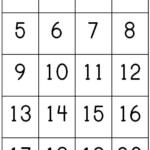 Number Counting Chart 1 20 Pritnable Count 1 20 Write Their First