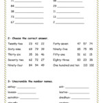 Number Names 1 100 Worksheet