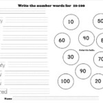 Number Worksheets 1 100 K5 Worksheets Number Words Worksheets