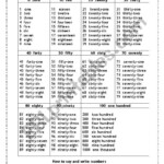 Numbers From 1 To 1000 Worksheet Vocabulary Worksheets Time