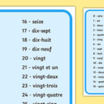 Numbers In French Word Mat teacher Made Twinkl