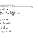 Percent Of A Number Math Finding Percents 7th Grade Math 7 RP 3 7