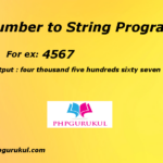 PHPGRUKUL How To Convert Number To String In PHP