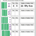 Place Value And Number Word Activity Worksheets Number Words Place