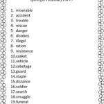 PPT Number The Stars Spelling Vocabulary List 1 PowerPoint