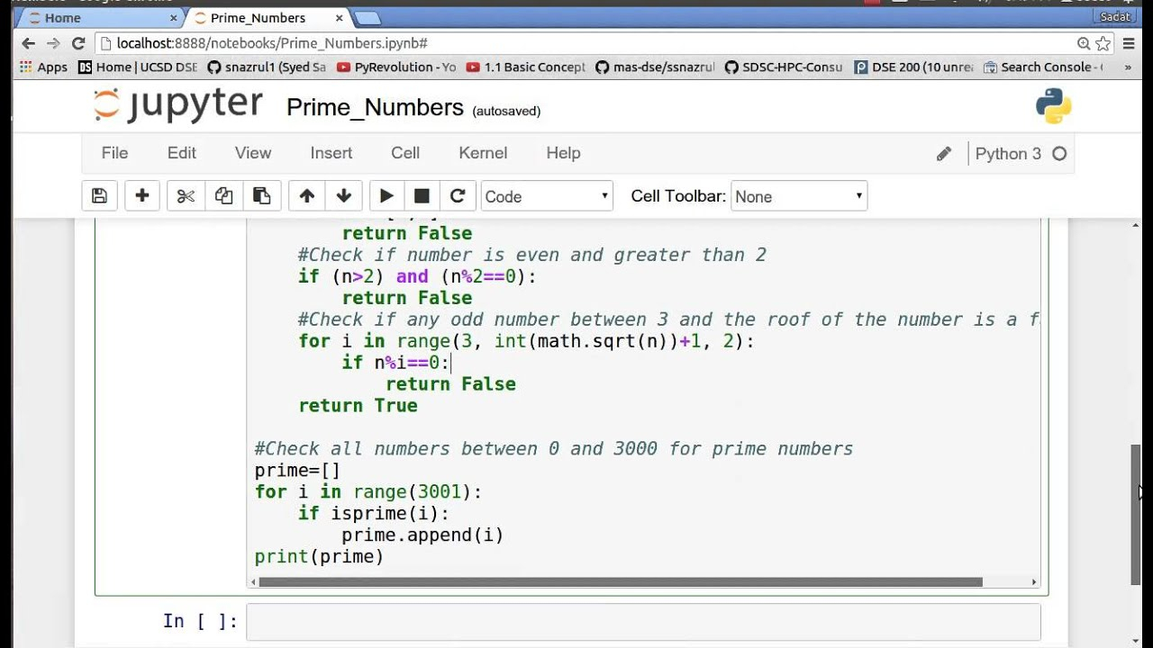 Prime Numbers Using Python YouTube