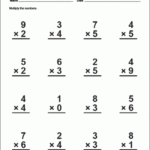 Print A Multiplication Single Digit Worksheet Multiplication