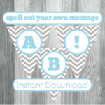 Printable Banner With Letters Numbers And Punctuation To