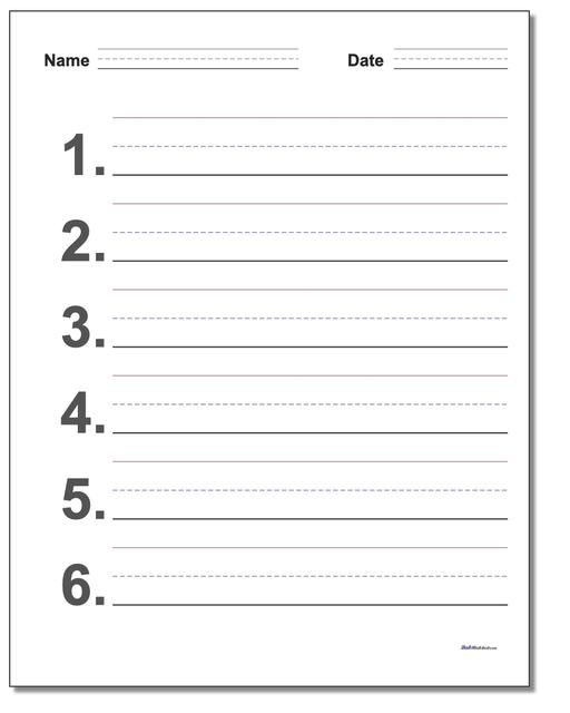 Printable Spelling Test Paper