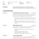 Project Manager Resume Full Guide 12 Examples Word PDF 2019