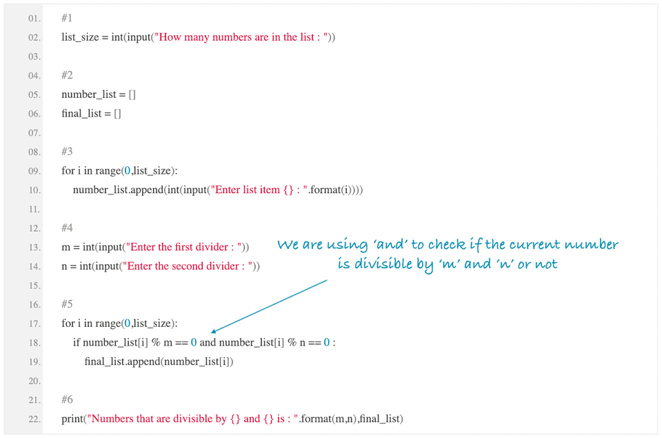 Python Program To Find Out Numbers In A List Divisible By Two Numbers 