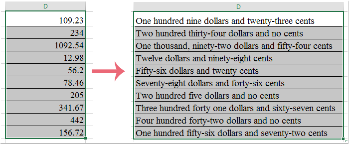 Quickly Convert Or Spell Out A Number Into English Words In Excel