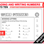 Reading And Writing Numbers Up To Ten Worksheets With Solutions