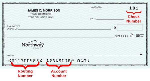 Reorder Checks Northway Bank