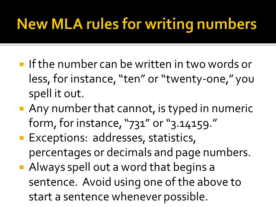 Rules For Writing Out Numbers In Sentences Skysereth1997 Site