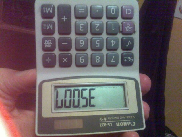 Slicetruck Words You Can Spell With A Calculator Upside Down With A 