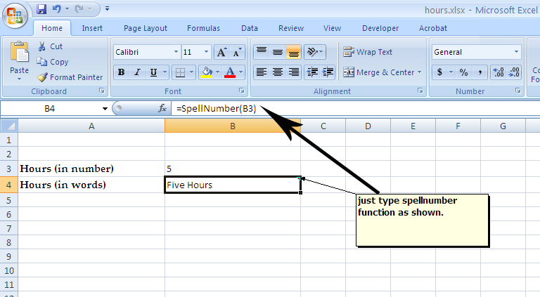 Spell Number Function In Excel Free Source Code Projects And Tutorials