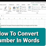 Spell Number In Excel Convert Number In Wording How To Convert Number