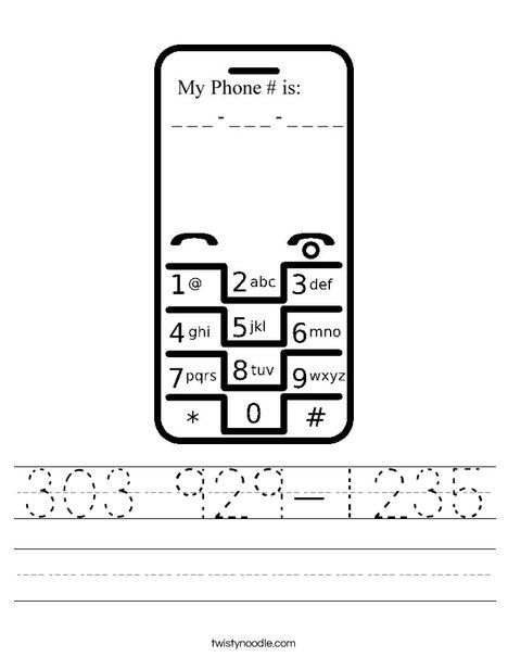 Telephone Worksheet Phone Worksheets Fun Worksheets