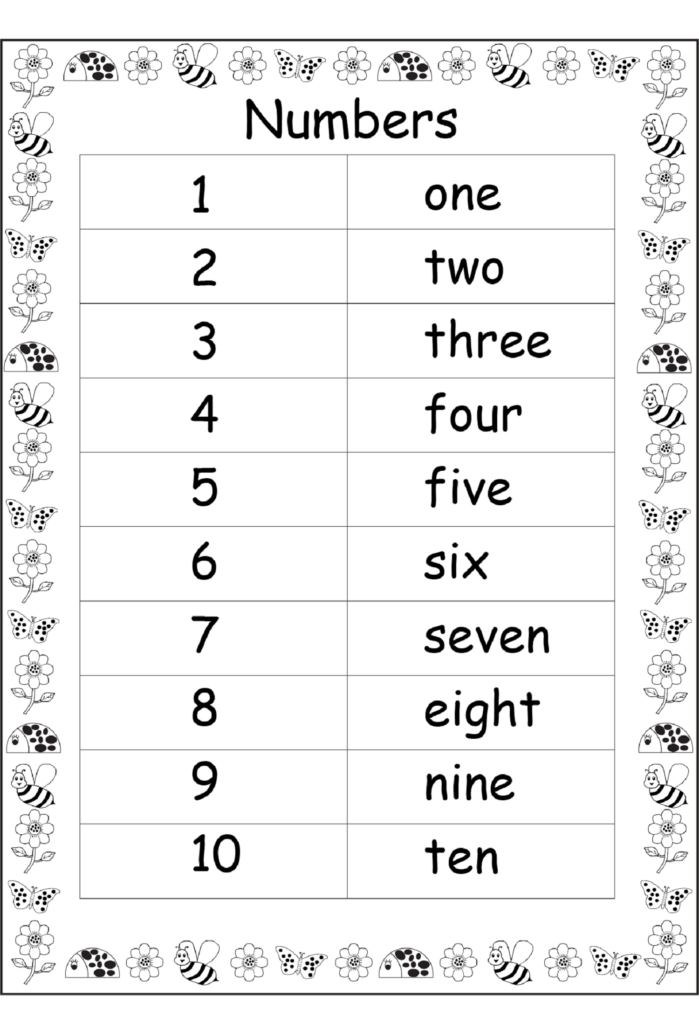 Traceable Number 1 10 For Numbering Lesson Dear Joya Kids Activity 