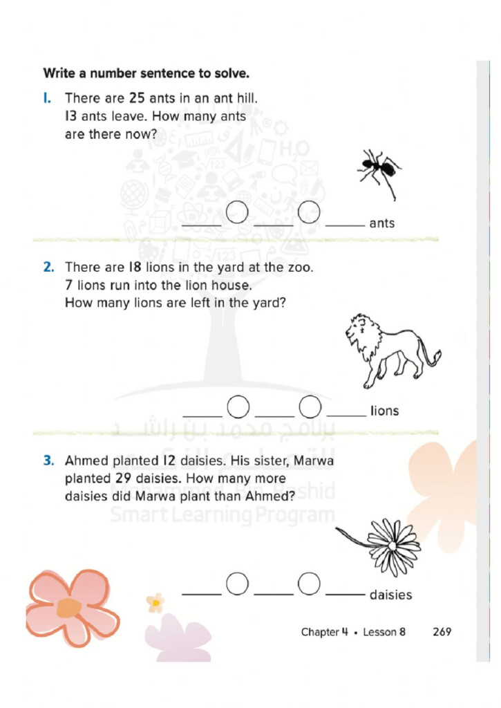 Write A Number Sentence Interactive Worksheet