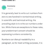 Do You Spell Out Numbers NUMBERNO