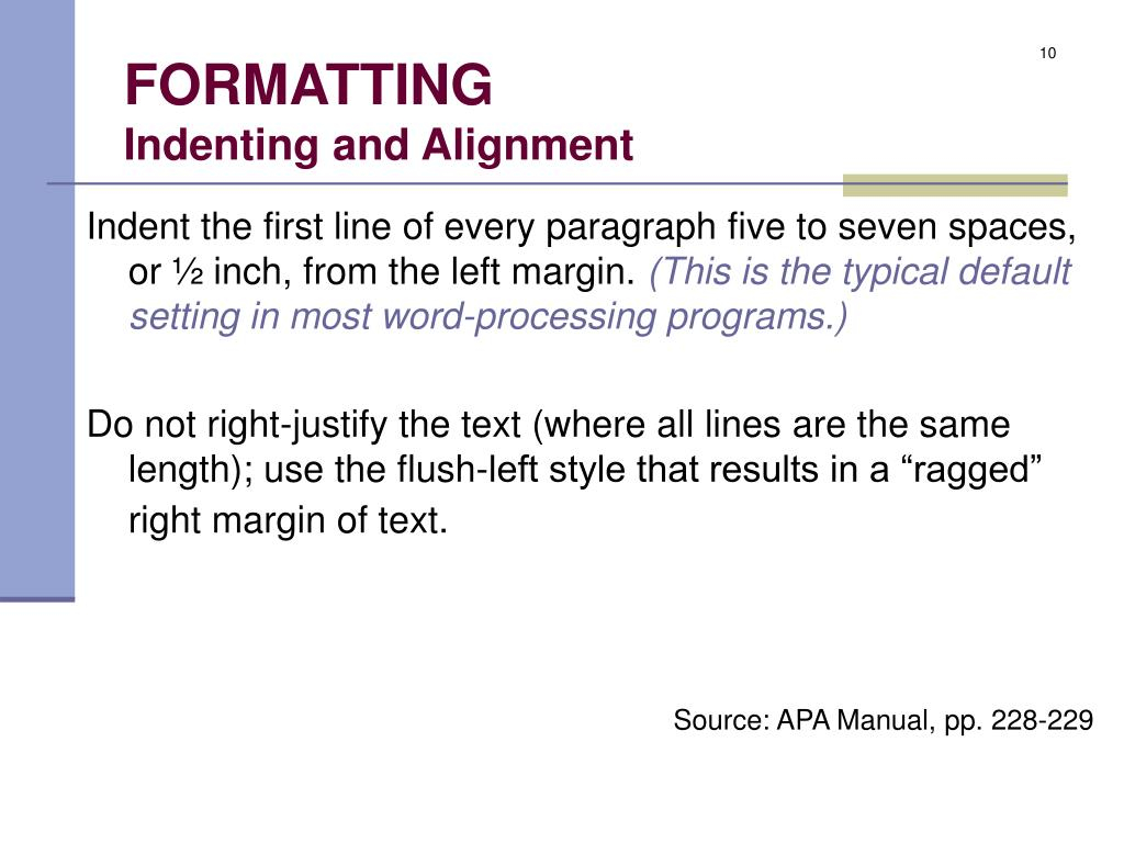 PPT The Basics Of APA Format PowerPoint Presentation Free Download 