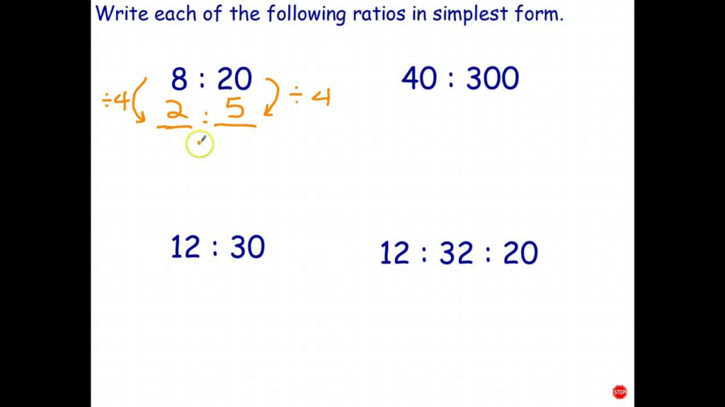 Simplifying Ratios YouTube